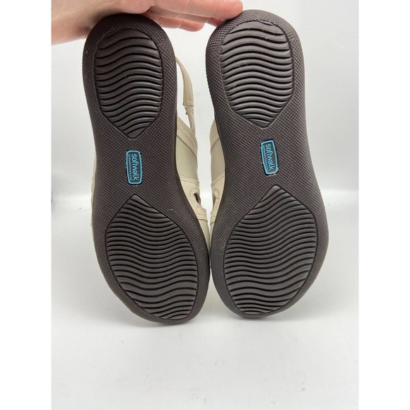 Soft Walk Sandals Womens Sz 9.5 W Adjustable Slingback‎ Ivory S1402-115 - Picture 7 of 14